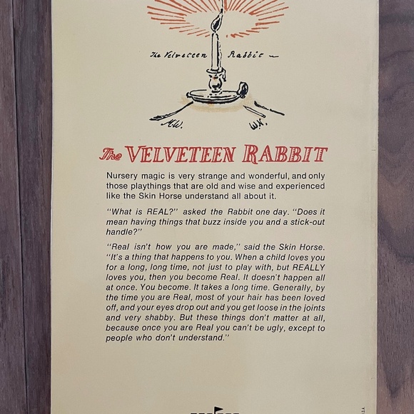 Vintage (1975) "The Velveteen Rabbit" Paperback Book - Picture 7 of 7